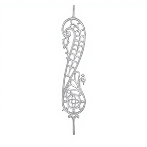 Barandillas Modernas de Hierro Fundido para Balcón, Sin Marco, Montadas en el Suelo, Resistentes al Óxido, Diseño Ornamental, Fáciles de Instalar para Uso en Exteriores - Product Image 3
