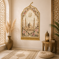 Factory Wholesale Price Plush Polyester Modern Hanging Worship Prayer Rug Customizable Size and Pattern Washable Free Samples