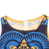 Mignon république dominicaine drapeau imprimer été printemps sans manches balançoire robes élégante robe femmes luxe Maxi longue dames robe 2022