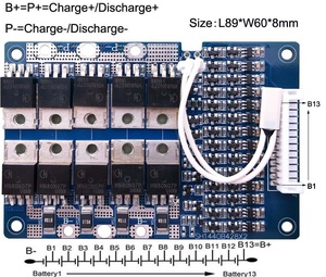 V 36V 48V 10 11 12 <span class=keywords><strong>13S</strong></span> 25A 30A <span class=keywords><strong>35A</strong></span> 40A <span class=keywords><strong>BMS</strong></span> <span class=keywords><strong>13S</strong></span> 25A PCM 48V <span class=keywords><strong>BMS</strong></span> 48v PCM - Product Image 4