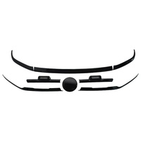 5 kits complets de garniture de calandre avant noir brillant avec éclairage LED pour Volkswagen VW Amarok 2023 2024 Accessoires