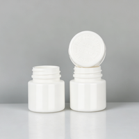 Bouteilles de médicaments en HDPE blanches avec bouchon sécurité enfant, contenants vides pour pilules, vitamines, capsules, comprimés, emballages de compléments alimentaires