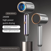 Sèche-cheveux professionnel ionique de voyage 2025, moteur AC 2400W, vent puissant, diffuseur, ions négatifs, coiffage, usage domestique