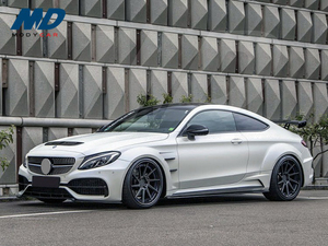 Kit de Carrocería Ancha de Fibra de Vidrio Estilo Prior Design para <span class=keywords><strong>MERCEDES</strong></span> <span class=keywords><strong>BENZ</strong></span> W205 <span class=keywords><strong>C63</strong></span> <span class=keywords><strong>AMG</strong></span> Coupé 2015-2018 - Product Image 4