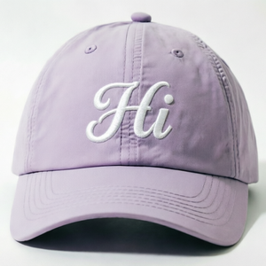 <b>Purple</b> Summer Baseball Cap Features Embroidered Logo Customizable Logo 6-Panel Baseball Cap Adjustable Metal Buckle For Women - Product Image 1