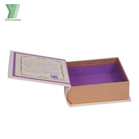 Caja de Joyería de Papel con Forma de Libro, Personalizable con Logotipo, para Regalo, Organizador de Joyas, Collares, Anillos, Aretes y Pulseras, Venta al Por Mayor
