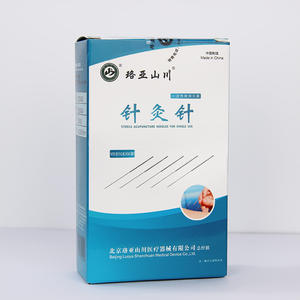 Agujas de Acupuntura TCM LuoYaShanChuan, 500 Piezas/Caja, Acero Inoxidable, Estériles, Desechables, con Tubo, Certificación CE para Uso Corporal - Product Image 4