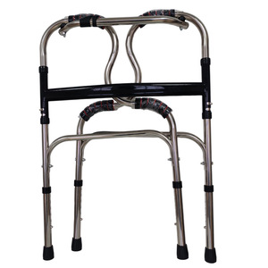 Aide à la marche en alliage d'aluminium Hengheyue 1811, légère, pliable, à quatre pieds, stable, anti-basculement, pour personnes âgées - Product Image 1