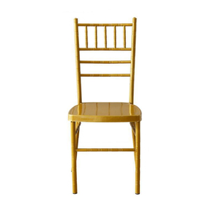 Silla Chiavari Moderna Apilable de Hierro Dorado para Banquetes, Bodas, Hoteles, Parques al Aire Libre, Eventos y Fiestas - Product Image 4