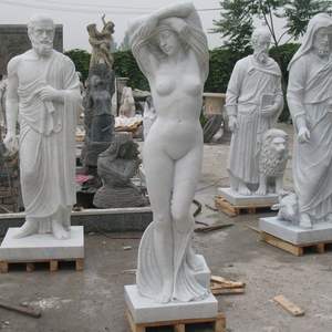 Estatua Decorativa de Jardín, Escultura de Mujer Desnuda en Piedra - Product Image 3