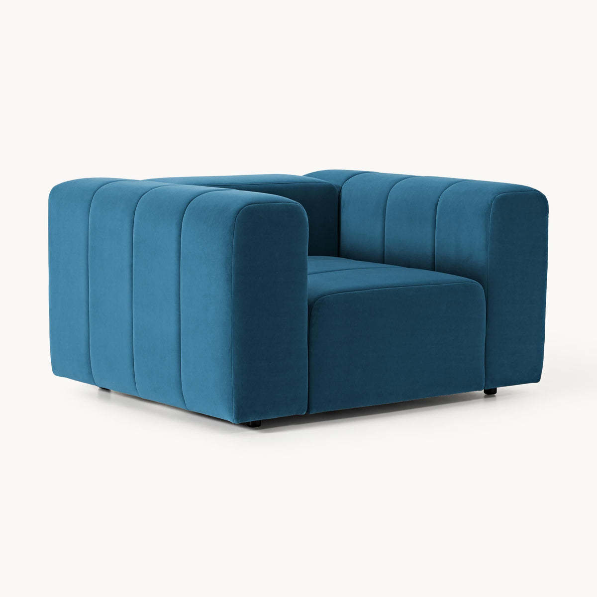 Tissu velours bleu pétrole