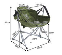 Nouvelle chaise à bascule pliable et portable, légère et durable, pour le camping en plein air, la randonnée, la pêche, le pique-nique, le jardin, le parc, la plage