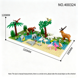 <span class=keywords><strong>Set</strong></span> di Costruzioni Mondo Animale MOC, Diorama Zoo, Mattoncini, Puzzle 3D, Giocattolo Educativo per Campeggio e Regalo per Tutte le Età - Product Image 6