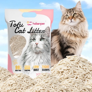 Litière pour chat au tofu, vente directe usine BSCI, contrôle des odeurs, agglomération rapide, faible poussière, litière pour chat à base de soja, service OEM en gros - Product Image 1