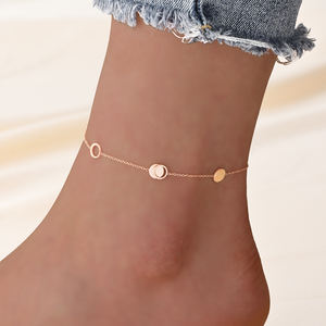 सीडीई एमजीए फैशन ज्वेलरी स्टेनलेस स्टील पायल सेट लड़कियों के लिए कंगन थोक हार्ट बटरफ्लाई क्यूबन लिंक गोल्ड पायल महिलाओं के लिए - Product Image 6