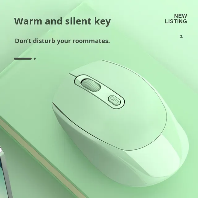 In Stock Optical Wireless 2.4G Mouse for Laptops and Desktops with Battery Wireless Mouse