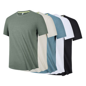 सांस लेने योग्य सामग्री आरामदायक फिट ट्रेनिंग जिम शर्ट्स क्विक ड्राई मेन्स रनिंग एथलीट टी शर्ट - Product Image 1