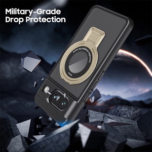 Funda protectora dorada para teléfono móvil 2 en 1 para Google Pixel 8 Pro, soporte incorporado y función a prueba de golpes, modelo en caja Pro Max - Product Image 5
