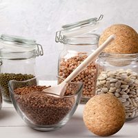 Bouchon de bouteille de liège en bois pour Carafe à vin, bouteille de Carafe de remplacement