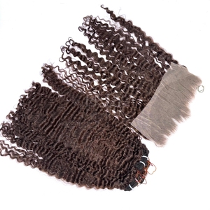 High Quality Raw <b>Hair</b> <b>Color</b> Bundles With Frontal and Bundles to Make Wigs - Product Image 3