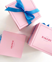 Boîte de gâteau d'anniversaire rose personnalisée de haute qualité de conception gratuite OEM, accepte la personnalisation de toute taille et couleur selon les besoins