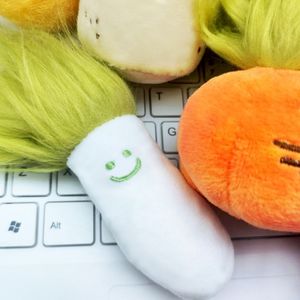 <span class=keywords><strong>Laine</strong></span> frite légume en peluche poupée sac pendentif créatif <span class=keywords><strong>cheveux</strong></span> porte-clés poupée machine jouet figure - Product Image 2