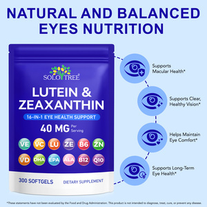 SOLOTREE Cápsulas Blandas Sin Gluten de Luteína y Zeaxantina, 300 Cápsulas Blandas, 40 mg de Luteína, 8 mg de Zeaxantina, para la Salud Ocular - Product Image 3