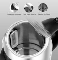 Bouilloire électrique en acier inoxydable de grande capacité 2,0 L, norme européenne 220 V, pour une ébullition rapide de l'eau au Brésil