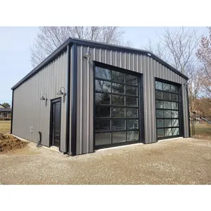 estructura de acero prefabricada bodegas light weight steel frame garage metal building kits 6000 sqft
