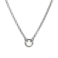 Pendentif Fermoir Design Vintage en Acier Inoxydable Personnalisé Or Vermeil Cercle Fermoir Poussoir Collier