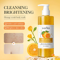 Gel Douche Exfoliant Corps Série Fruits, Vente Flash, Extraits Naturels de Fruits Bio, Nourrissant, Contrôle du Sébum, Hydratant, Adoucissant