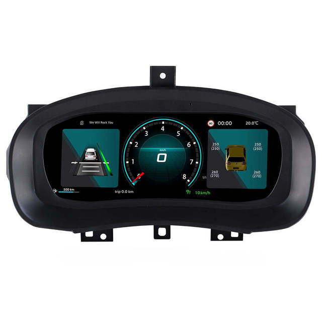 LCD Digital Cluster Speedometer for Volkswagen Skoda Fabia 2008-2014 Car Cluster Instrument Panel