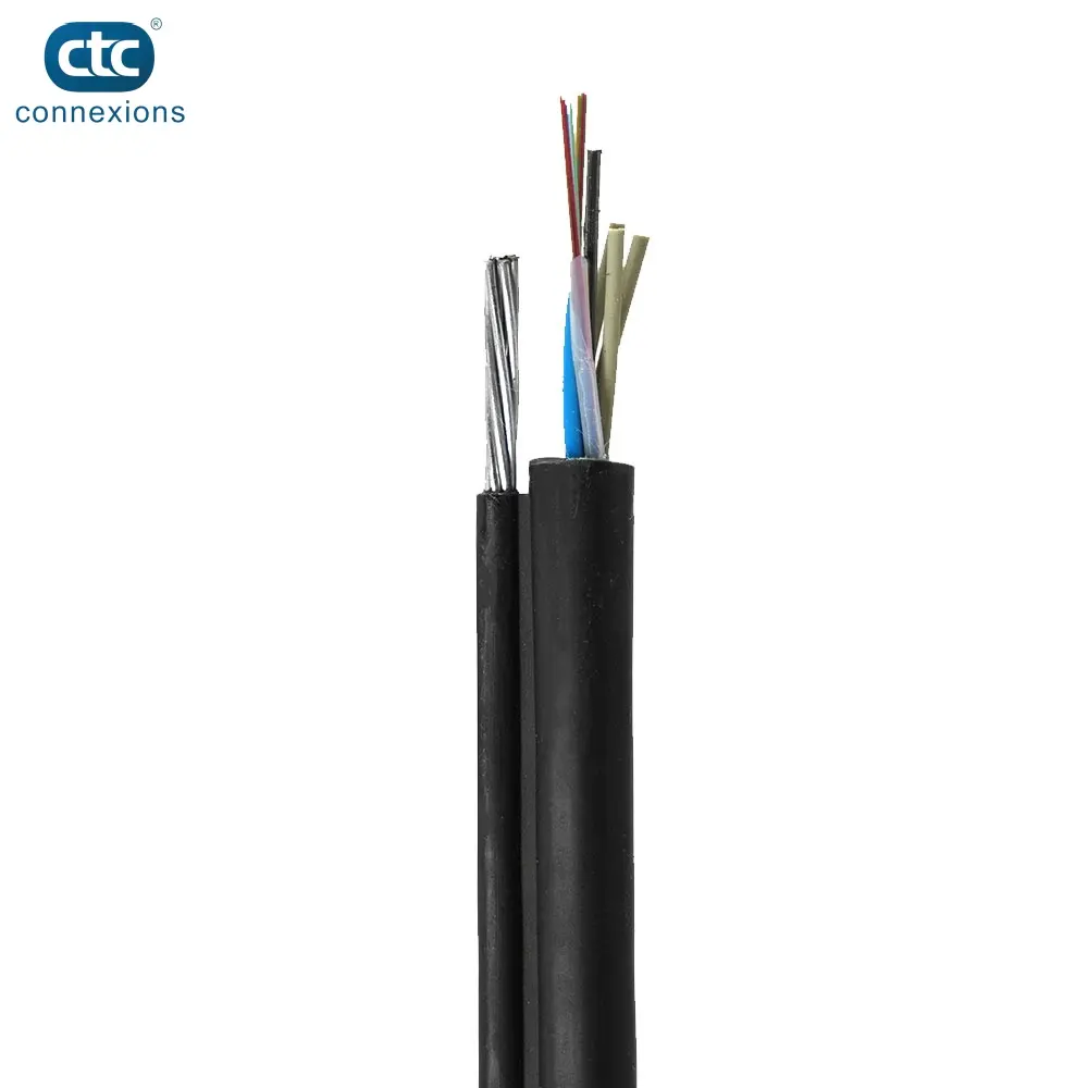 customized Outdoor Self-supporting Figure 8 GYTC8A 12/24/48/96core Aerial Fiber Optic Cable GYTC8S Fibra Optical