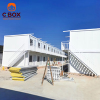 Cbox Dortoir pour personnel à deux étages, hébergement pour travailleurs à double étage, maison conteneur modulaire préfabriquée détachable
