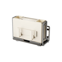 Support magnétique pour couteaux et planche à découper, porte-ustensiles en acier inoxydable, support pour couteaux à légumes, couleur crème, design moderne