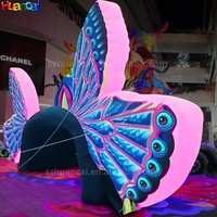 Nouveau design de cabine d'événement gonflable arc de papillon gonflable accessoires décoratifs gonflables pour les festivals de musique et la décoration de scène