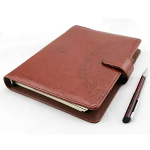 New A5 binder 6 ring PU notebook business gift planner PU organizer notebook planner