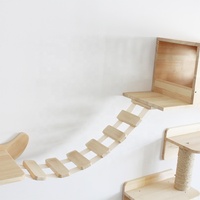 Maison luxueuse piste d'escalade pour chat, étagères murales modernes, meubles muraux multifonctionnels pour chat