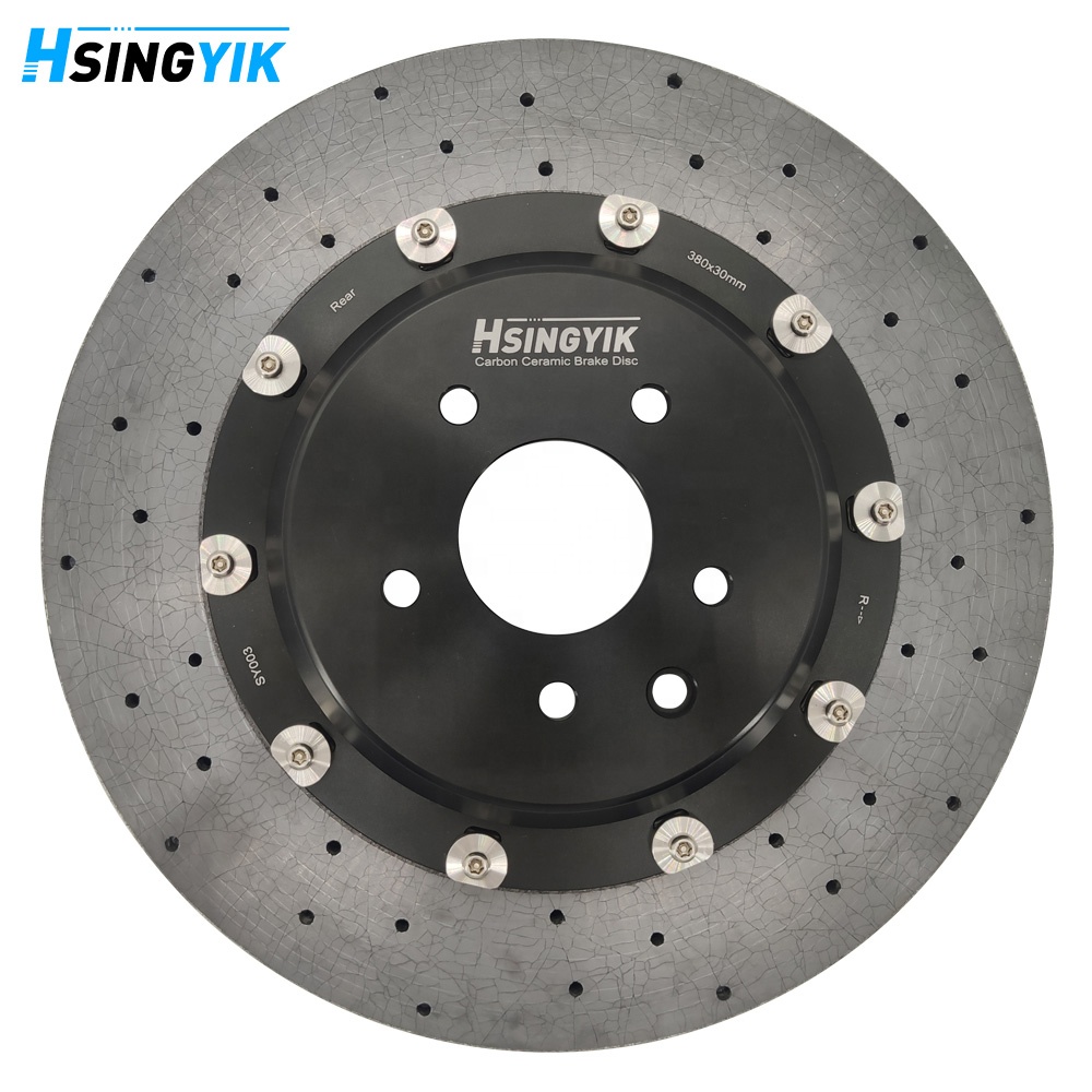 Hsingyik sợi carbon phá vỡ đĩa gốm phanh đĩa rotor cho xe