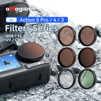 Kit de filtres AMagisn pour DJI Action 5 Pro/4/3, filtres ND et accessoires de lentilles polarisantes CPL
