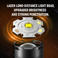 Lampe torche LED blanche, zoom télescopique, ultra-lumineuse, longue durée de vie de la batterie, étanche, éclairage de travail puissant, éclairage extérieur robuste