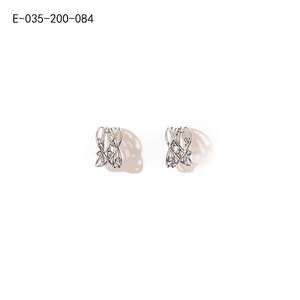 Boucles d'oreilles tendance en acier inoxydable 316L avec placage or PVD, durables et résistantes E-035-200-084 - Product Image 1