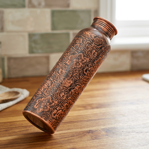 ขวดน้ำทองแดง ดีไซน์แบบจีนโบราณ พกพาสะดวก พร้อมฝาปิด - Product Image 4