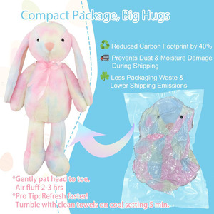 ODM OEM <strong>Rainbow</strong> <strong>Bunny</strong> Rabbit Teddy Plush Toy Cuddy Girls Boys Rabbit Softs Kids Snuggling Birthday Easter Christmas Plush <strong>Bunny</strong> - Product Image 2