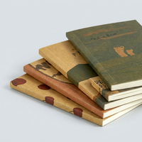 Mini carnet à couverture souple, journal de poche pour étudiants, design mignon avec des figurines, bloc-notes vierge, 50 feuilles, papeterie