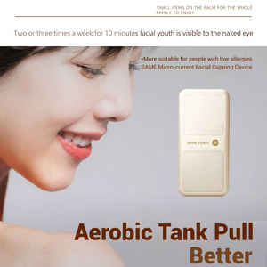 Appareil de soin de la peau anti-rides, réducteur de double menton, ventouse de massage facial Guasha, thérapie par ventouses à micro-courant - Product Image 5