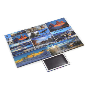 Magnete in Latta con Paesaggio Nordico e Aurora Boreale, Crea il Tuo Souvenir di Viaggio di Reykjavik, Islanda, Magnete per Frigorifero - Product Image 3