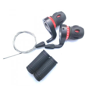 Manette de vitesse 7 vitesses pour VTT avec câbles, en plastique noir, pour adultes unisexes - Product Image 3