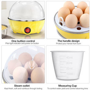 Olla Eléctrica Portátil Multifunción de Plástico para Huevos, Mini Cocedor Automático Rápido para el Hogar, Venta al por Mayor - Product Image 3