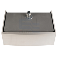 Tablier de cuisine multifonctionnel de 30 pouces en acier inoxydable pour ferme, poste de travail, évier avec planche à découper, panier d'égouttage
